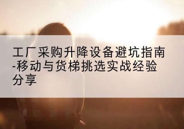 高陵移动式升降机怎么选-工厂采购升降设备避坑指南-移动与货梯挑选实战经验分享